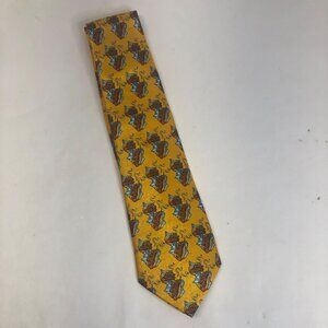 Marco Polo Italian Style‎ Yellow Hot Dog Food Funny Gag Tie